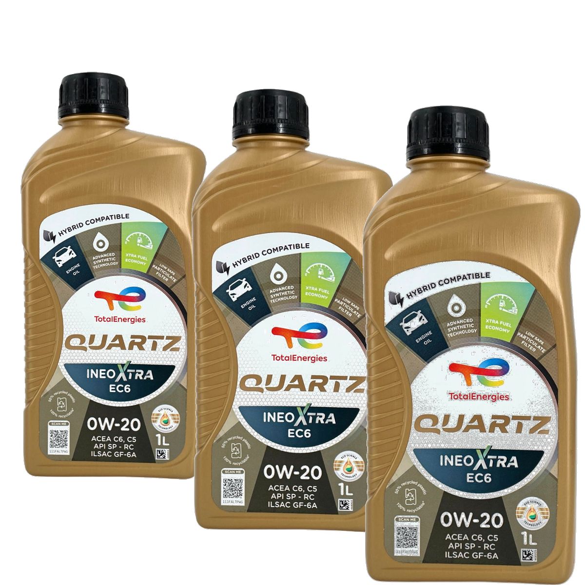 Total Quartz Ineo Xtra EC6 0W-20 3x1 Liter