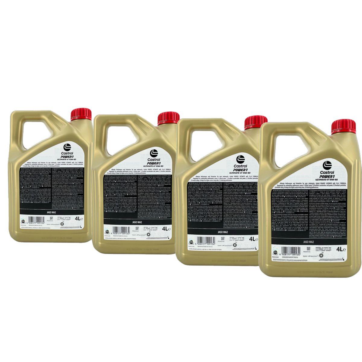 Castrol Power 1 Ultimate 4T 10W-60 4x4 Liter