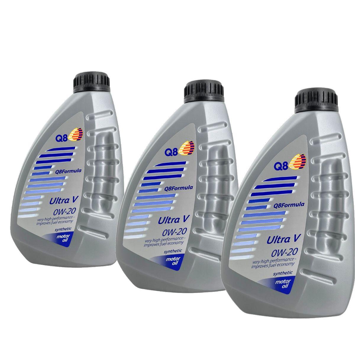 Q8 Formula Ultra V 0W-20 3x1 Liter