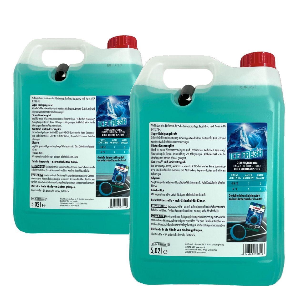 Sonax AntiFrost+KlarSicht bis -18 °C Ice-fresh 2x5 Liter
