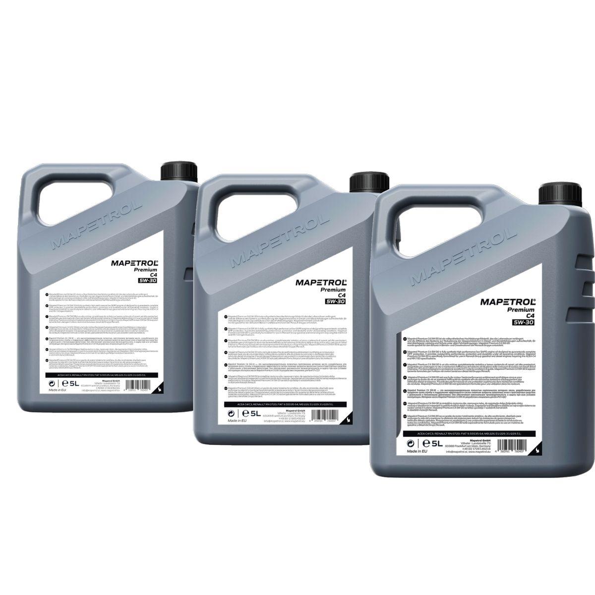 Mapetrol Premium C4 5W-30 3x5 Liter