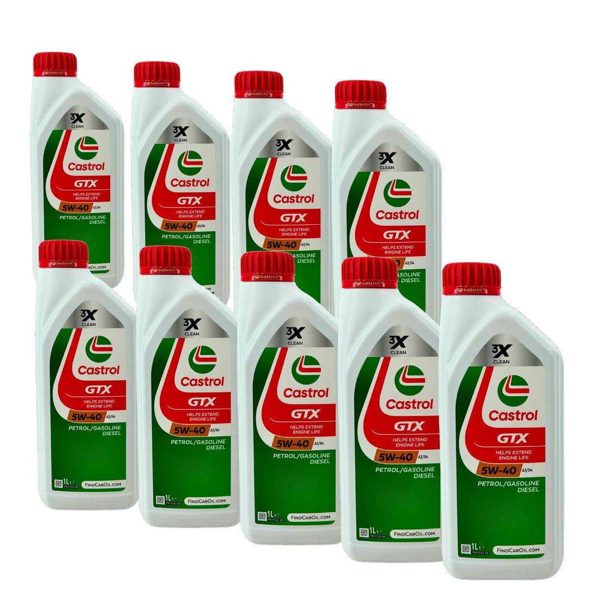 Castrol GTX 5W-40 A3/B4 9x1 Liter