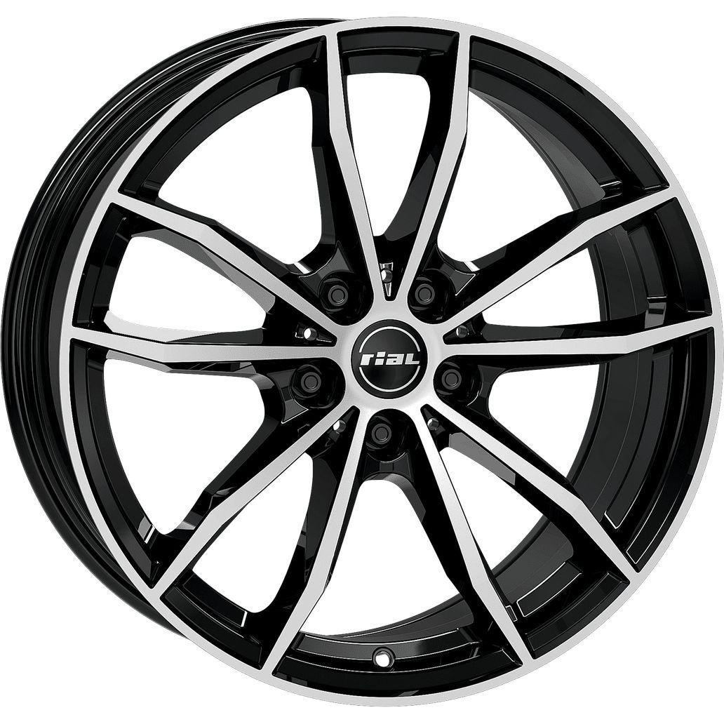 RIAL X12 diamond black front polished 8.0Jx18 5x112 ET15