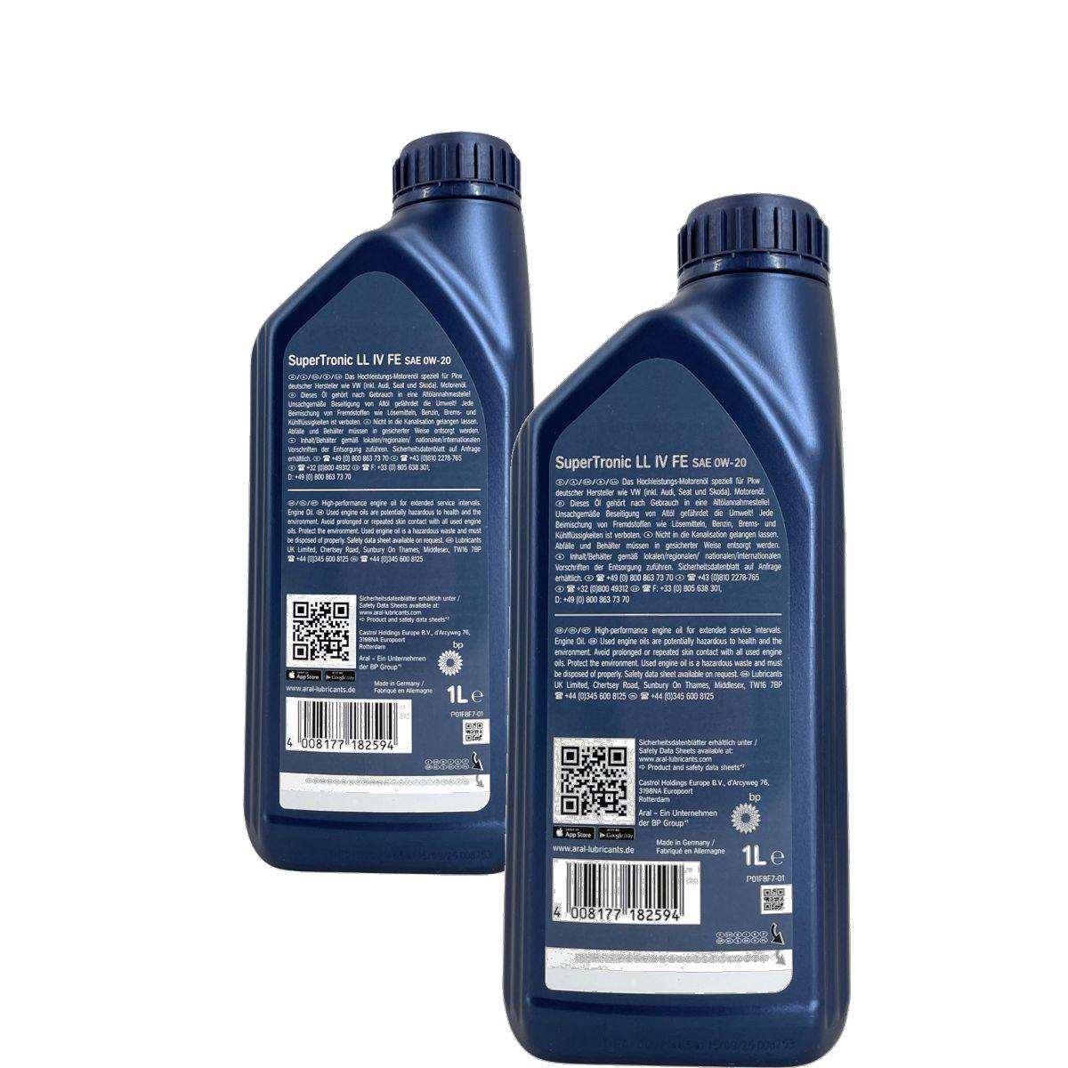 Aral SuperTronic LL IV FE 0W-20 2x1 Liter