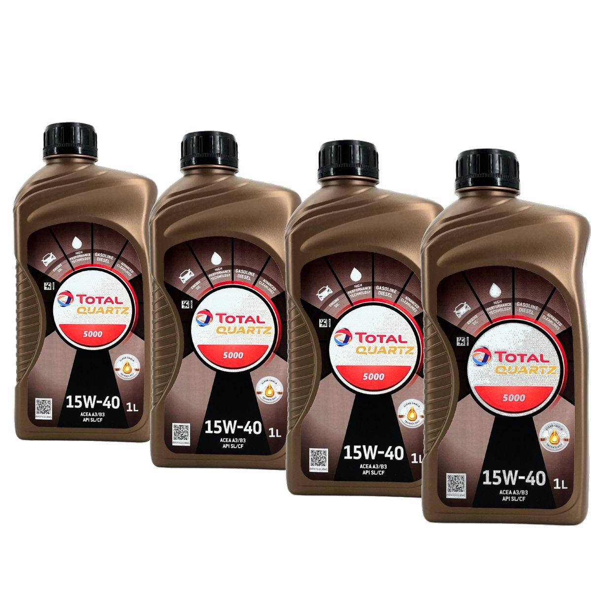 Total Quartz 5000 15W-40 4x1 Liter