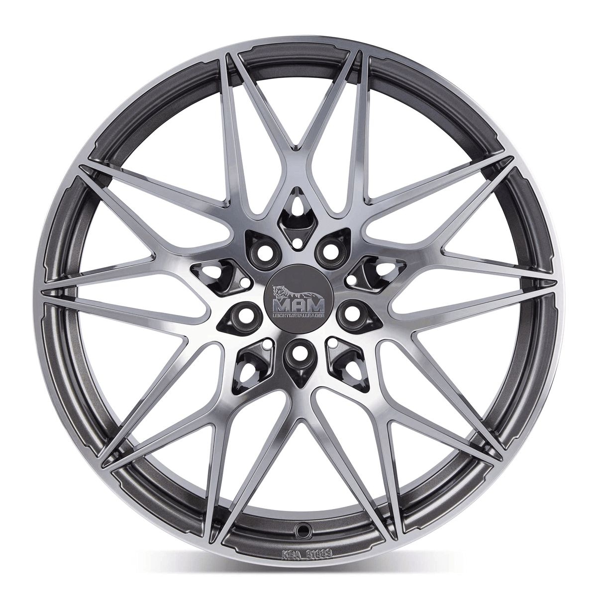 MAM WHEELS MAM B2N palladium front polished 8.5Jx19 5x112 ET30