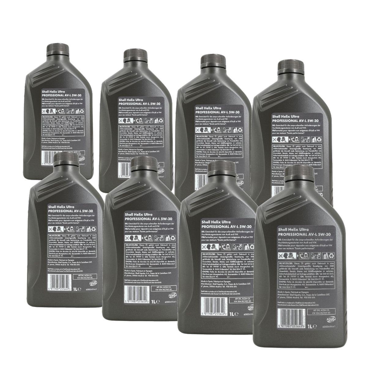 Shell Helix Ultra Professional AV-L 5W-30 8x1 Liter