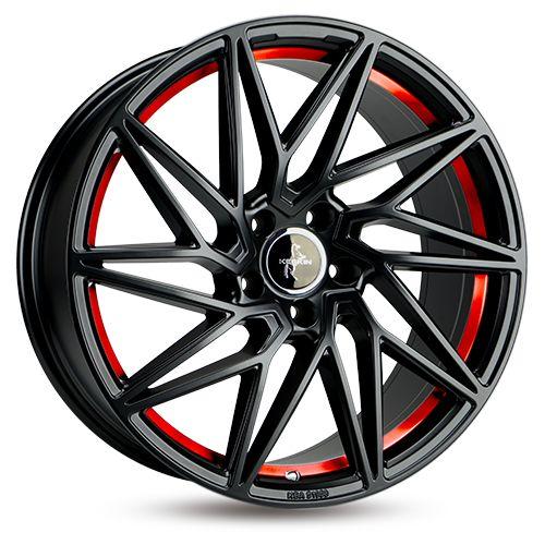 KESKIN WHEELS KT20 FUTURE matt black red inside 8.5Jx19 5x114.3 ET40