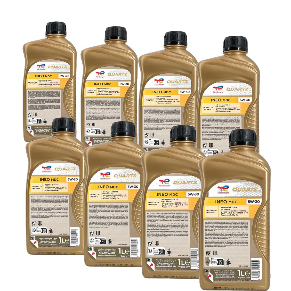 Total Quartz Ineo MDC 5W-30 8x1 Liter