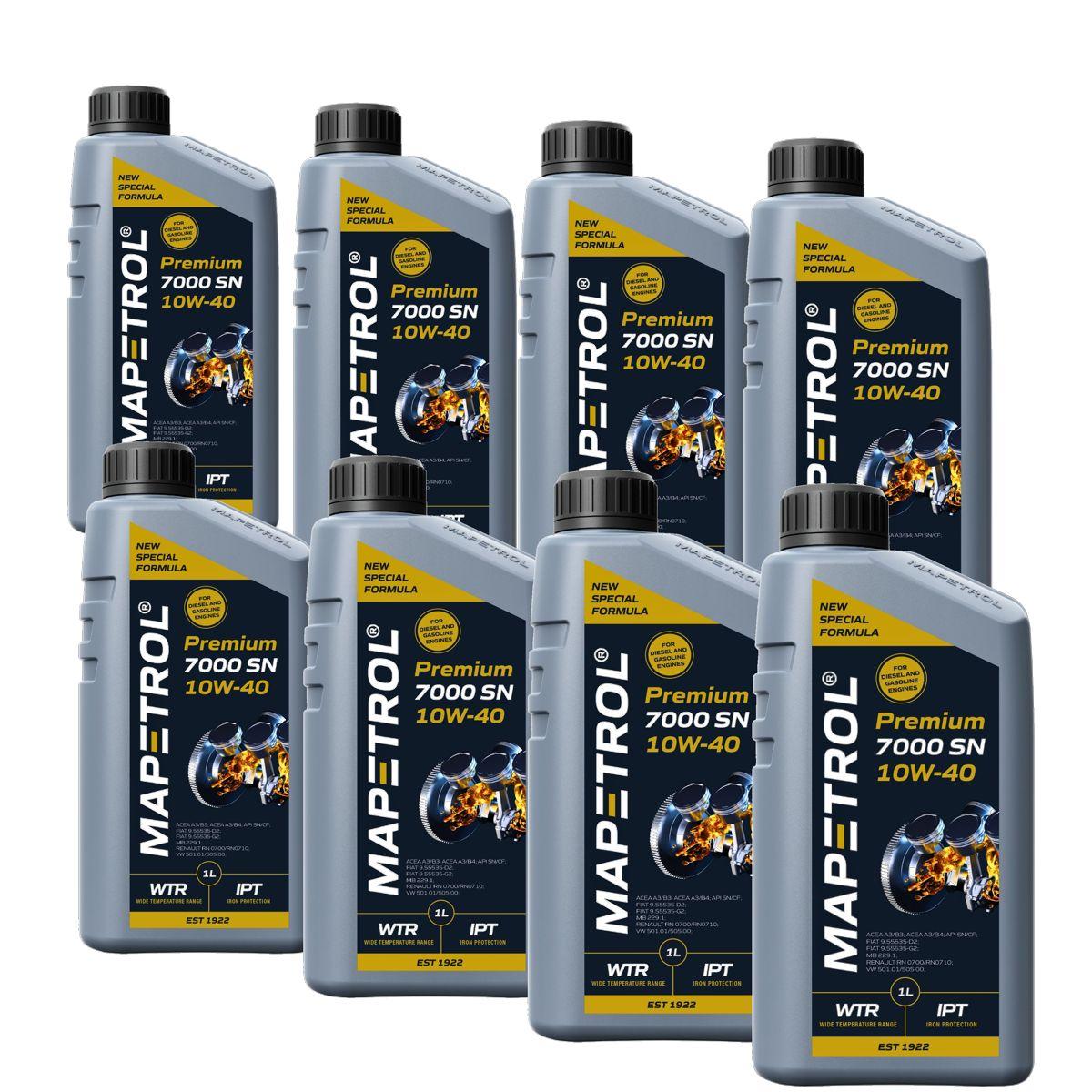 Mapetrol Premium 7000 SN 10W-40 8x1 Liter