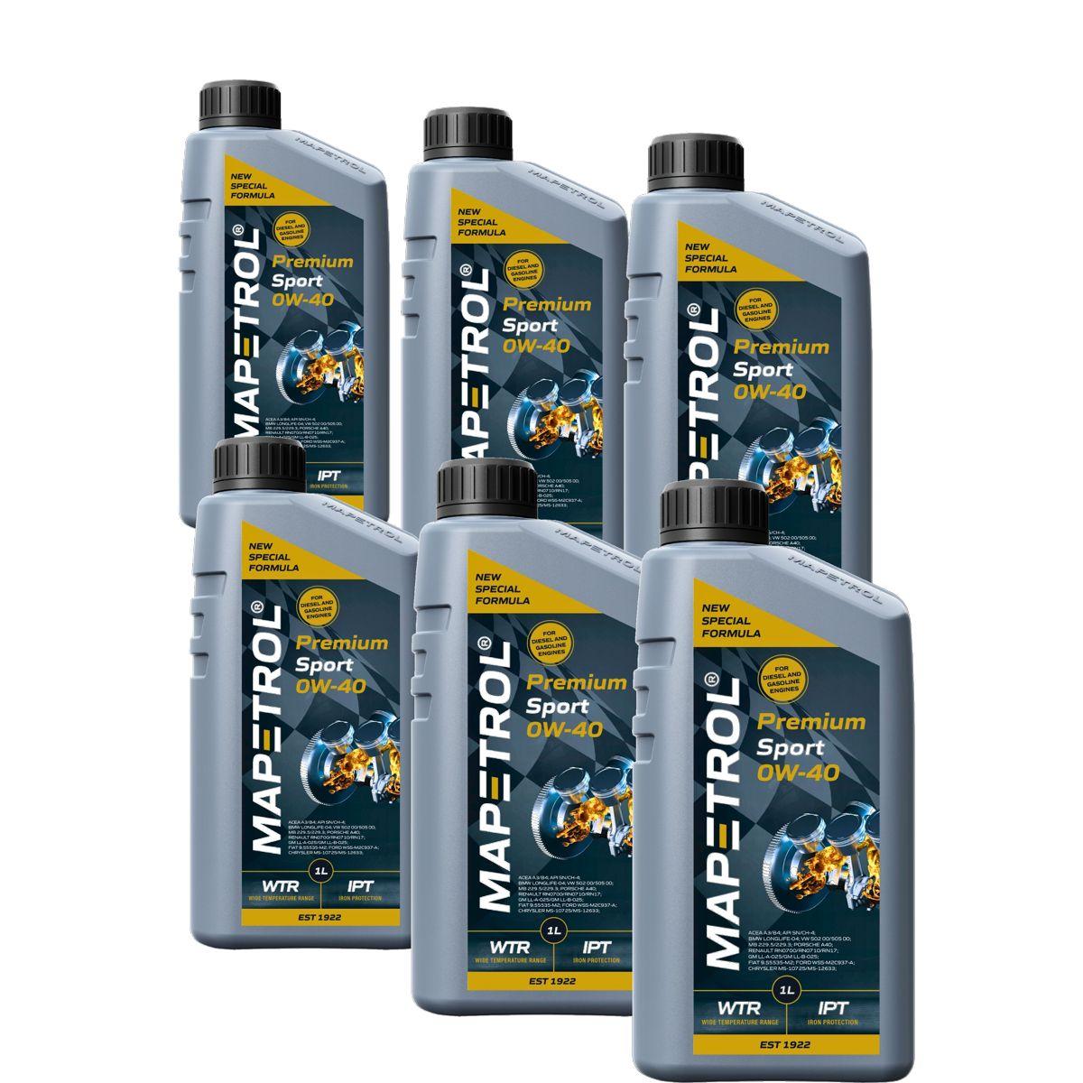 Mapetrol Premium Sport 0W-40 6x1 Liter