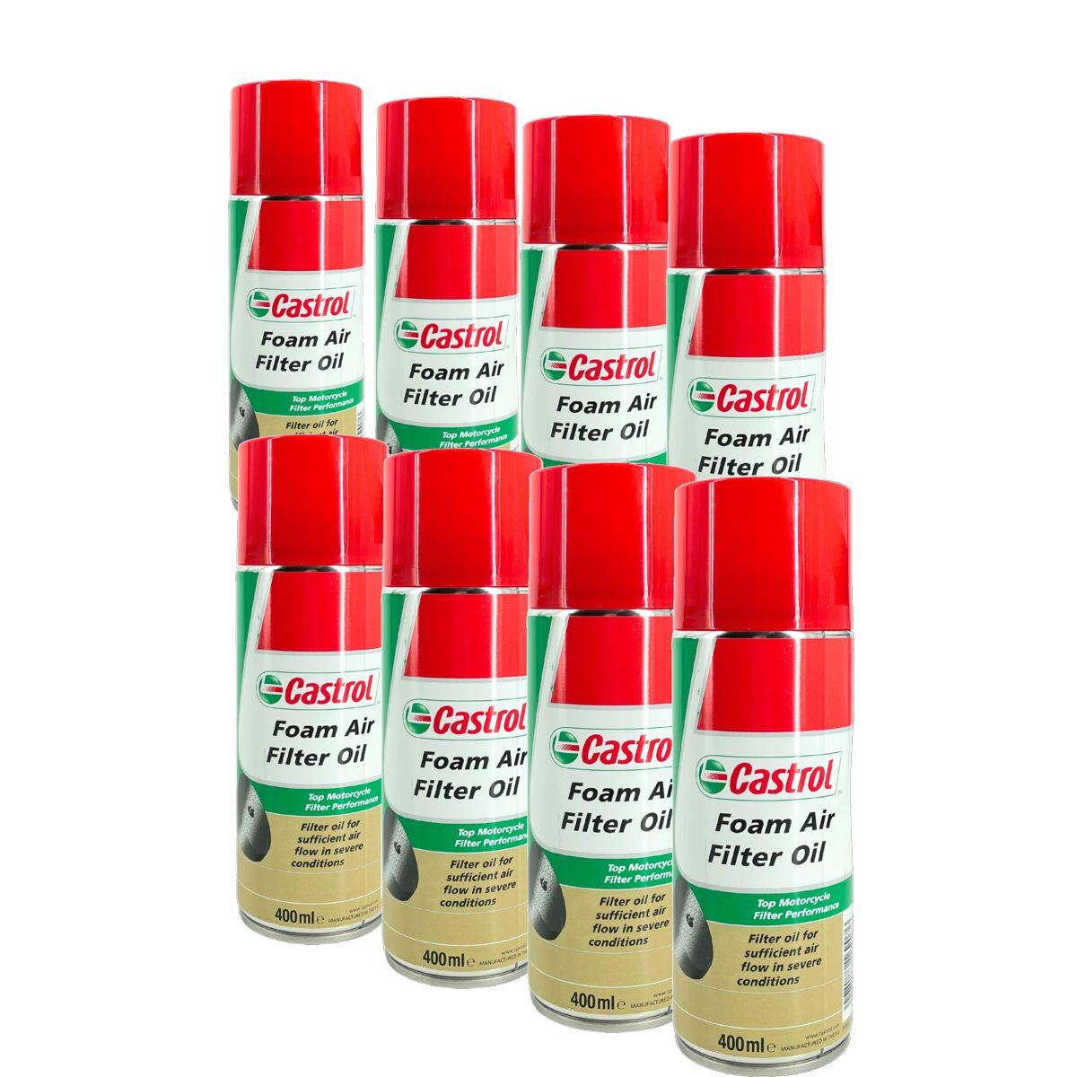 Castrol Foam Air Filter Oil / Luftfilteröl Spray 8x400 ML