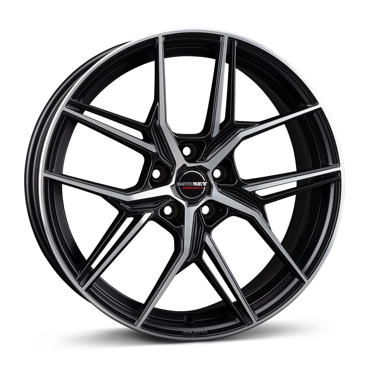 BORBET DESIGN QX black polished matt 8.5Jx20 5x112 ET45