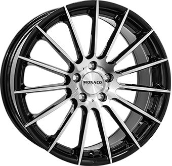 MONACO WHEELS MONACO FORMULA black gloss polished 7.5Jx17 5x112 ET45