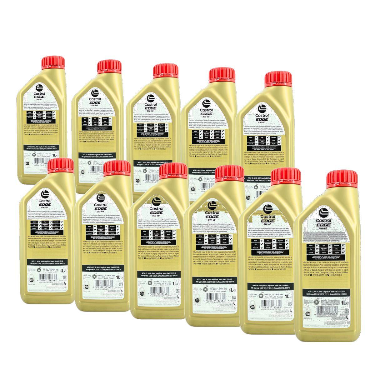 Castrol Edge 0W-40 11x1 Liter
