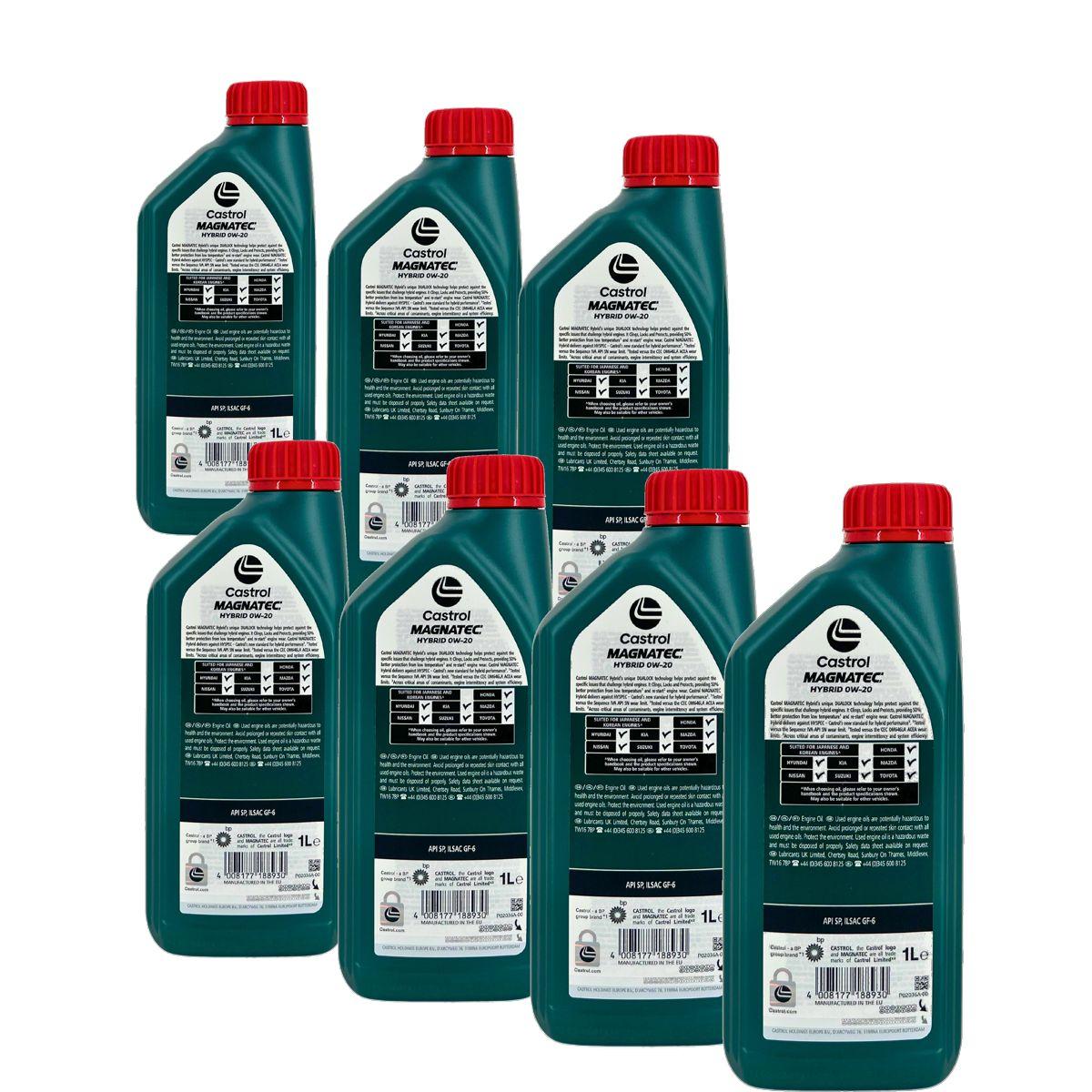 Castrol Magnatec Hybrid 0W-20 7x1 Liter