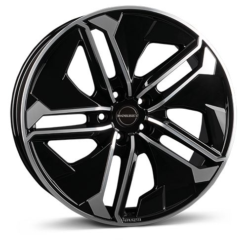 BORBET DESIGN TX black polished glossy 9.0Jx21 5x112 ET45