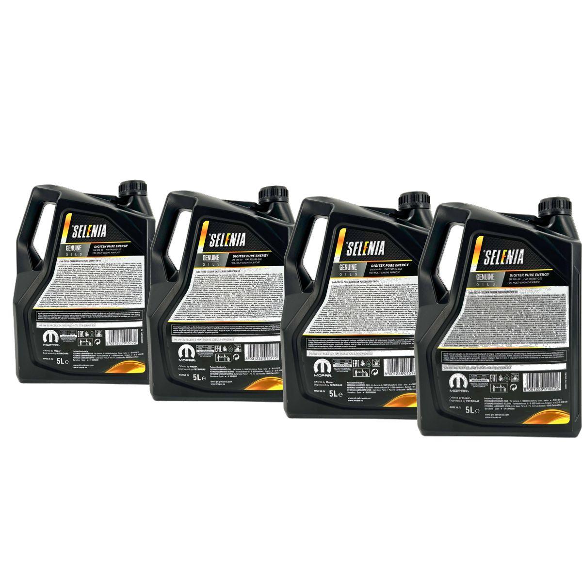 Selenia Digitek Pure Energy 0W-30 4x5 Liter