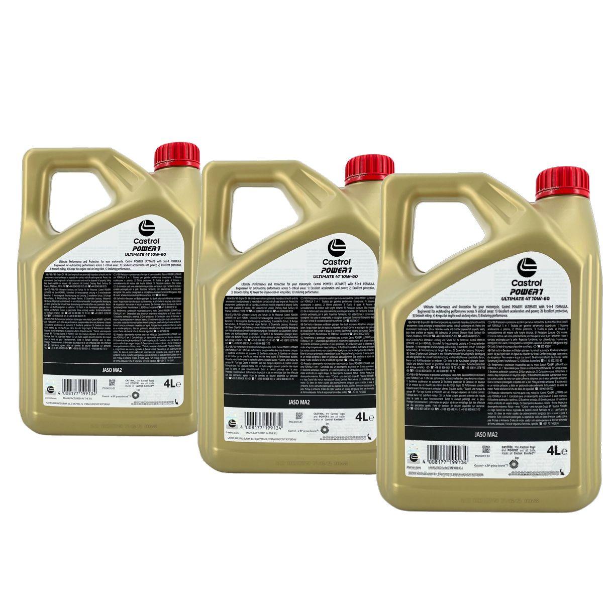 Castrol Power 1 Ultimate 4T 10W-60 3x4 Liter
