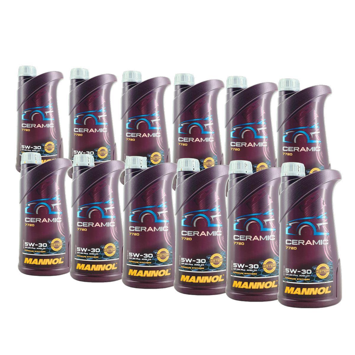 Mannol Ceramic 5W-30 12x1 Liter