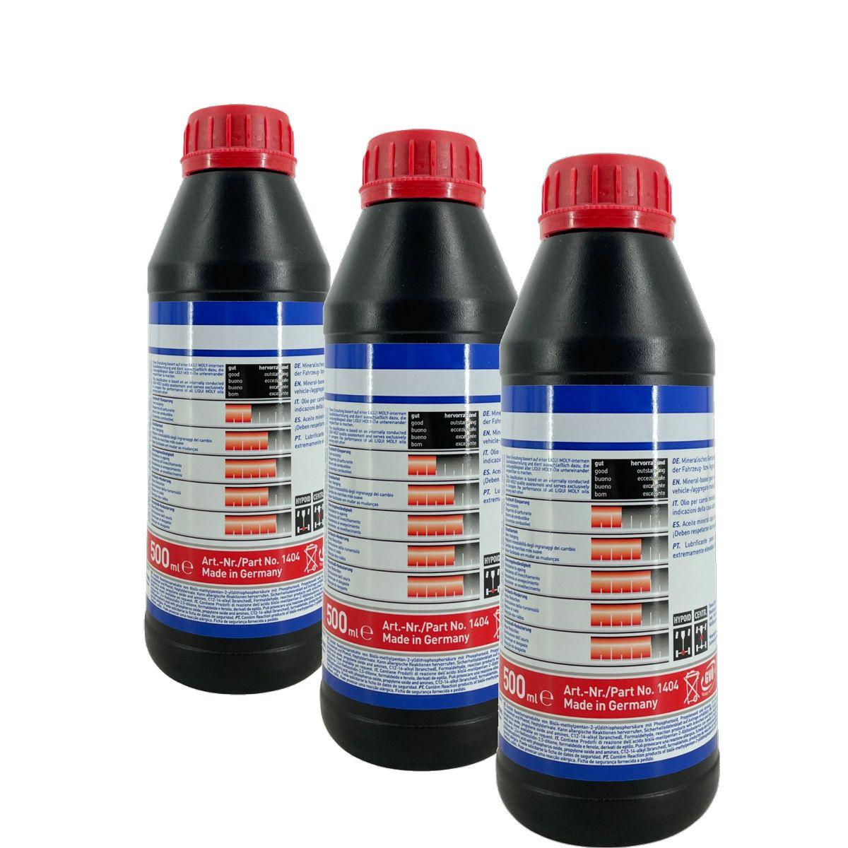 Liqui Moly Hypoid-Getriebeöl (GL5) SAE 85W-90 3x500 ML