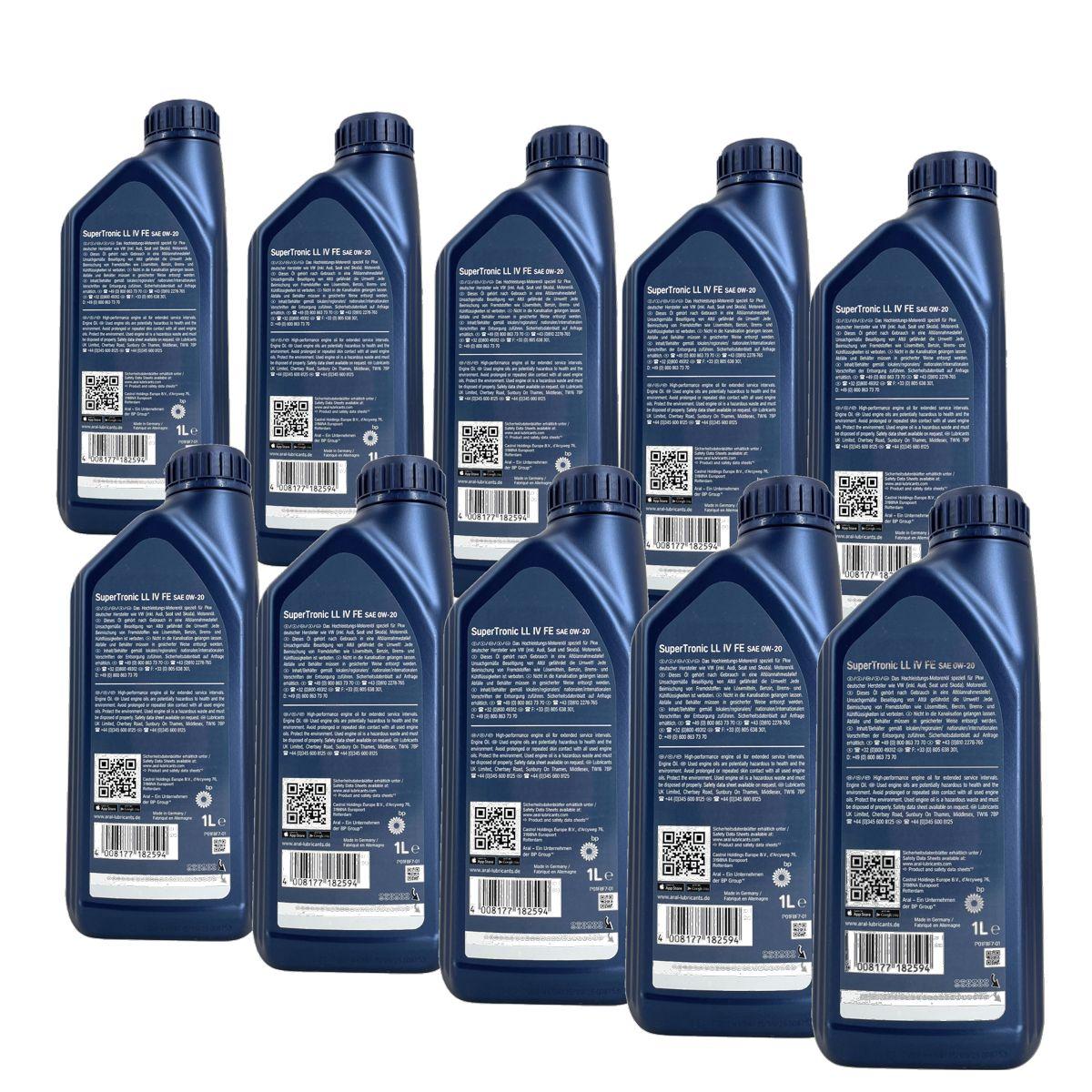 Aral SuperTronic LL IV FE 0W-20 10x1 Liter