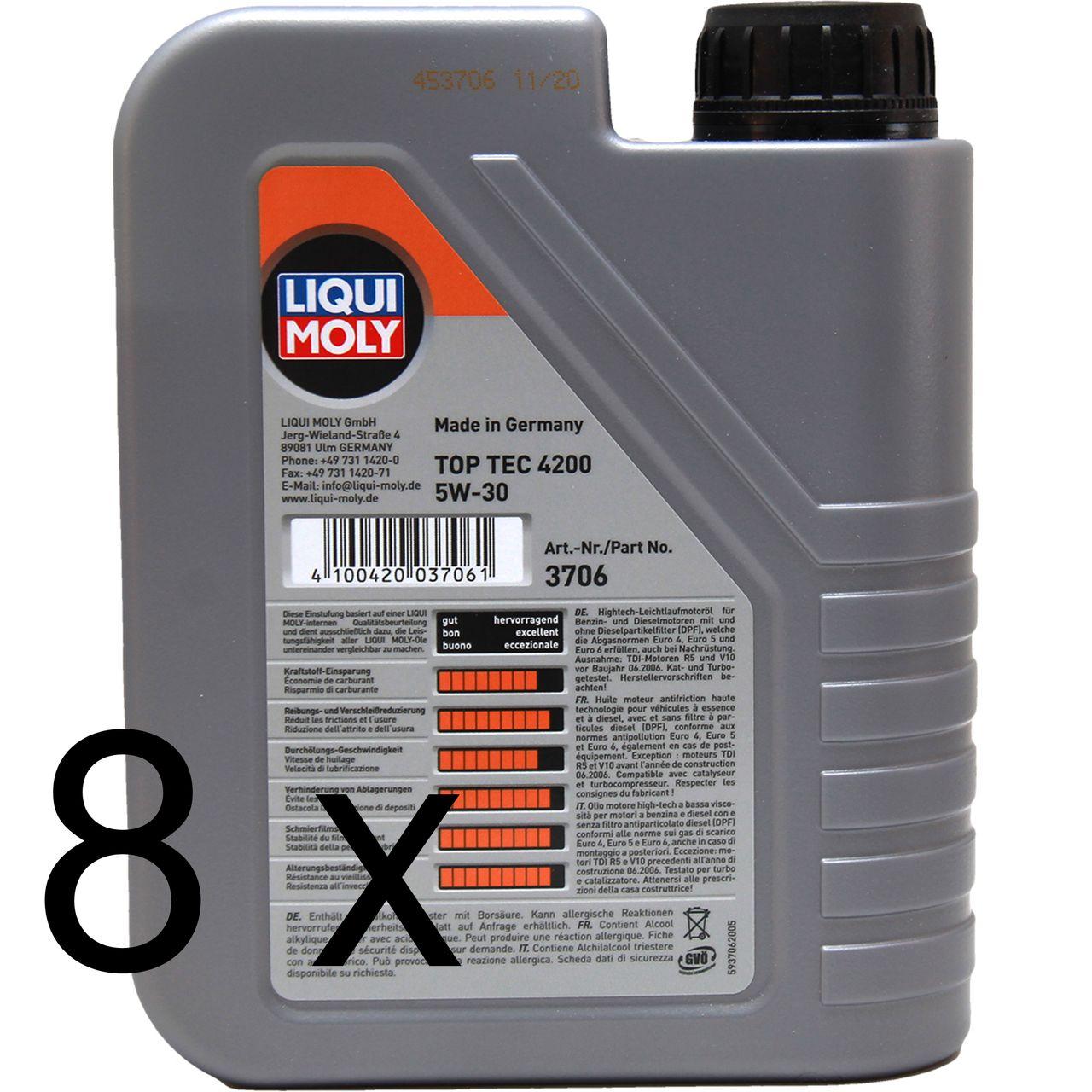 Liqui Moly Top Tec 4200 5W-30 8x1 Liter