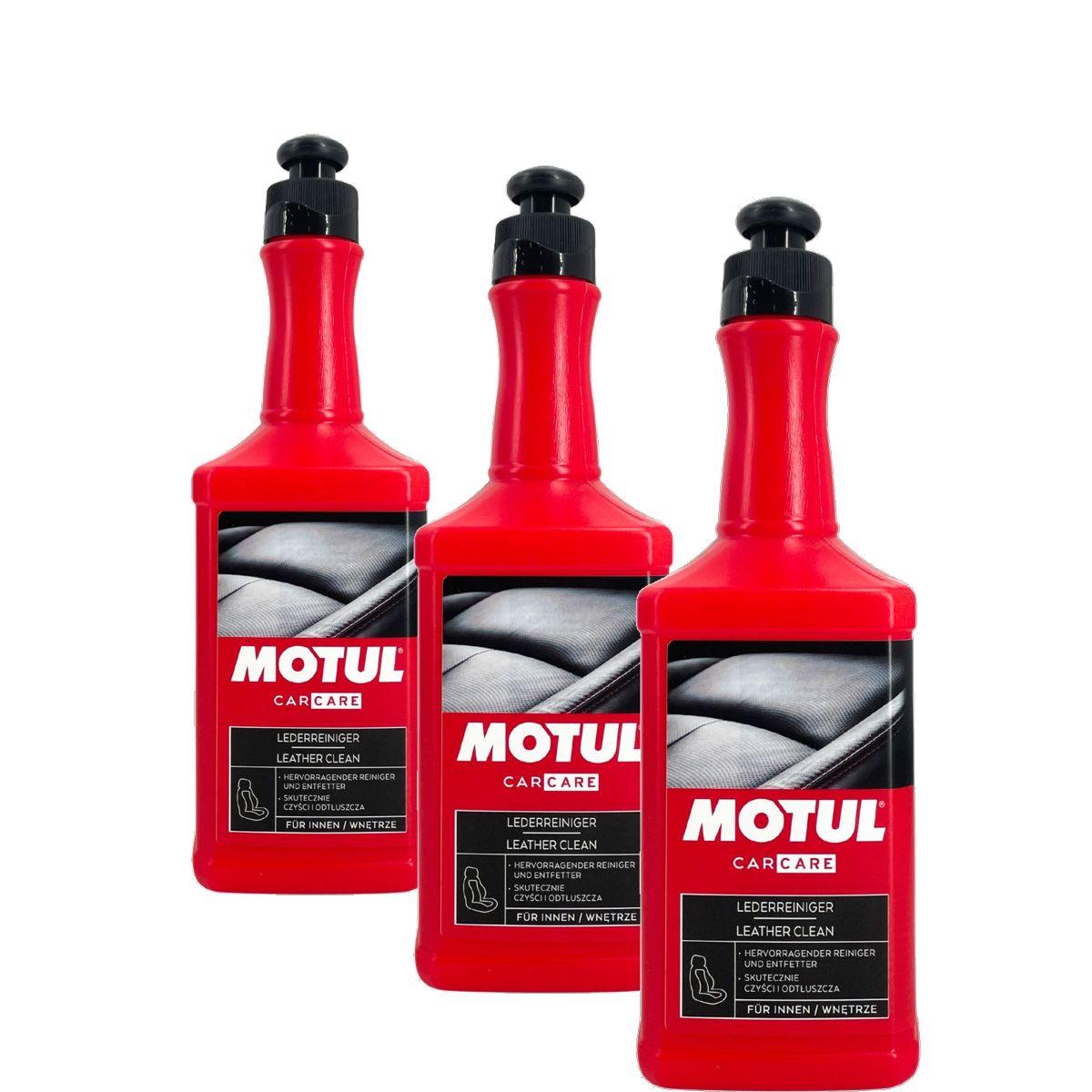 Motul Car Care Leather Clean Lederreiniger 3x500 ML
