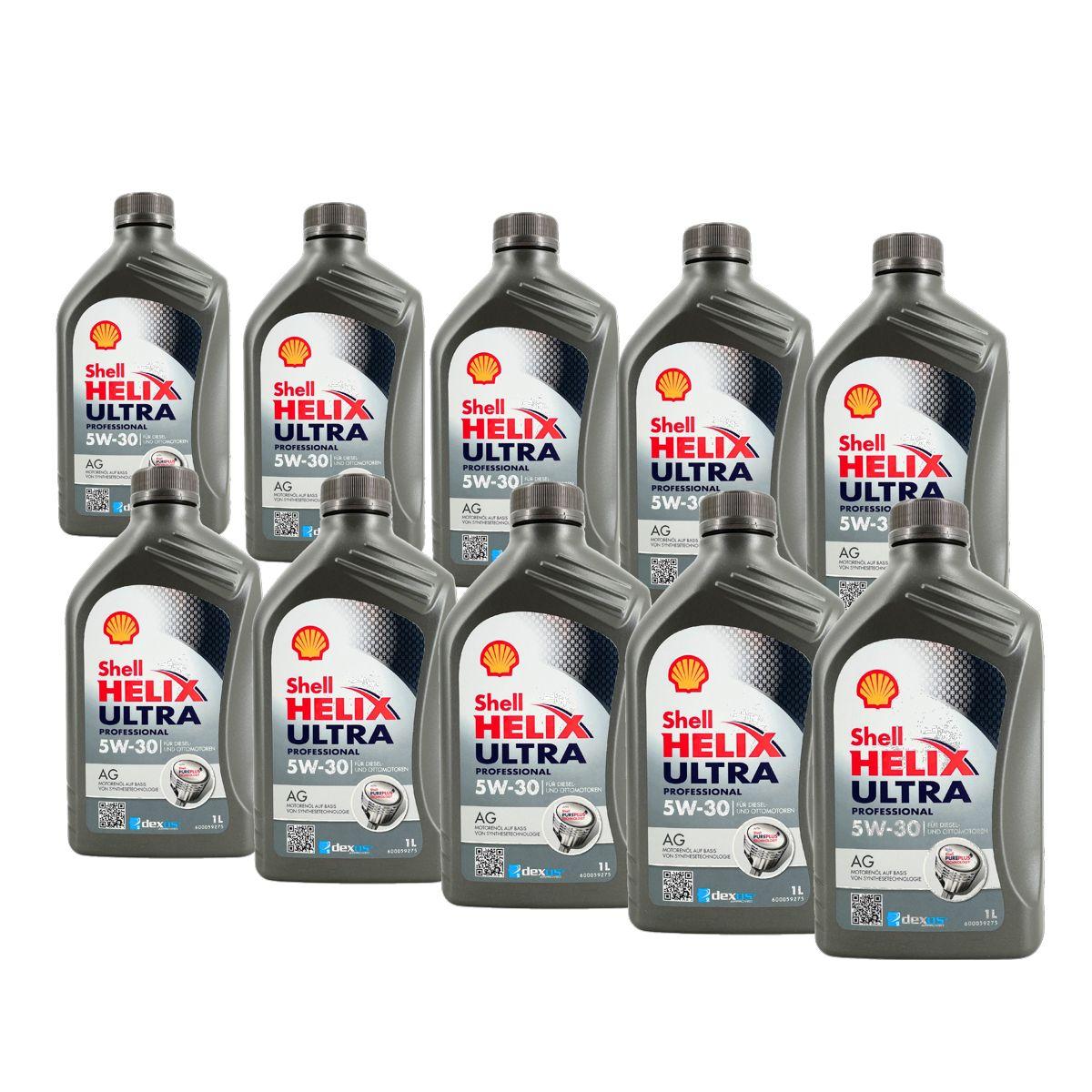 Shell Ag Packaging Updates Shell Helix Ultra Professional AG 5W-30 10x1 Liter