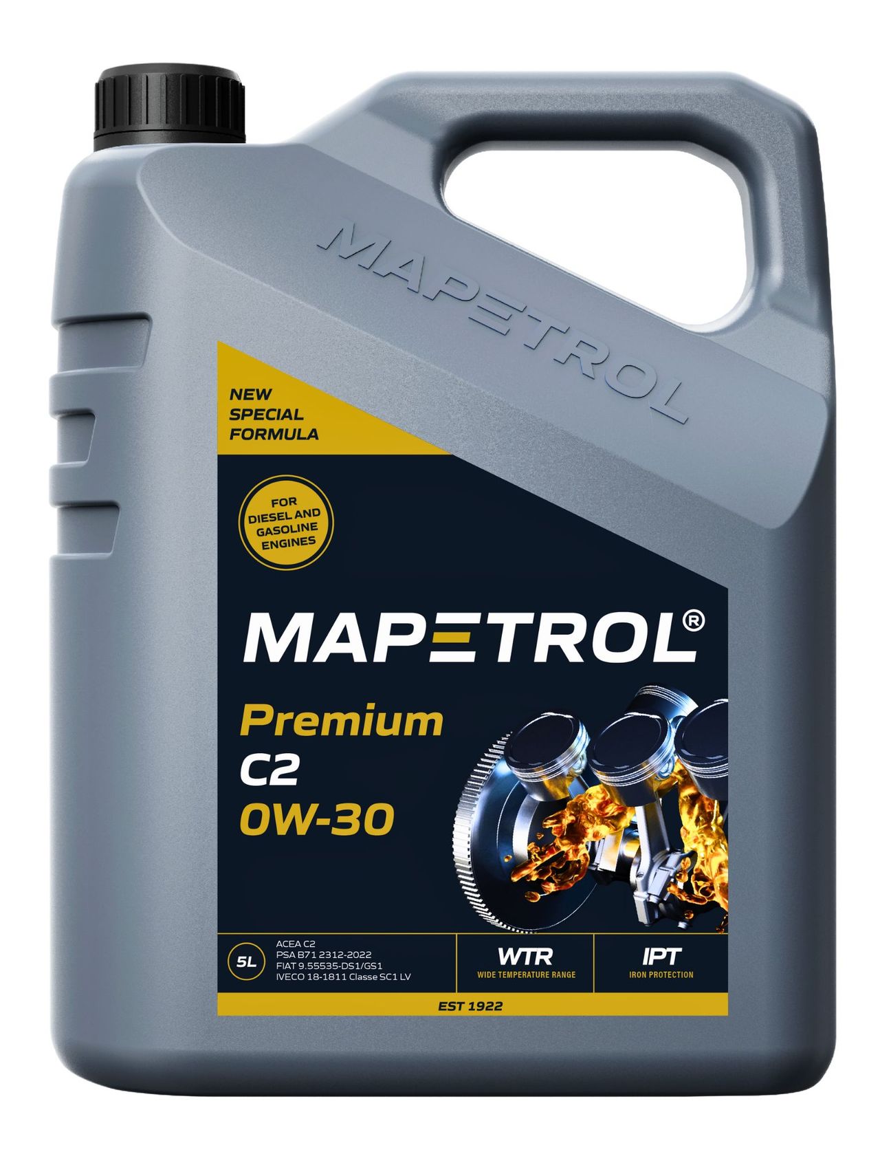 Mapetrol Premium C2 0W-30 5 Liter