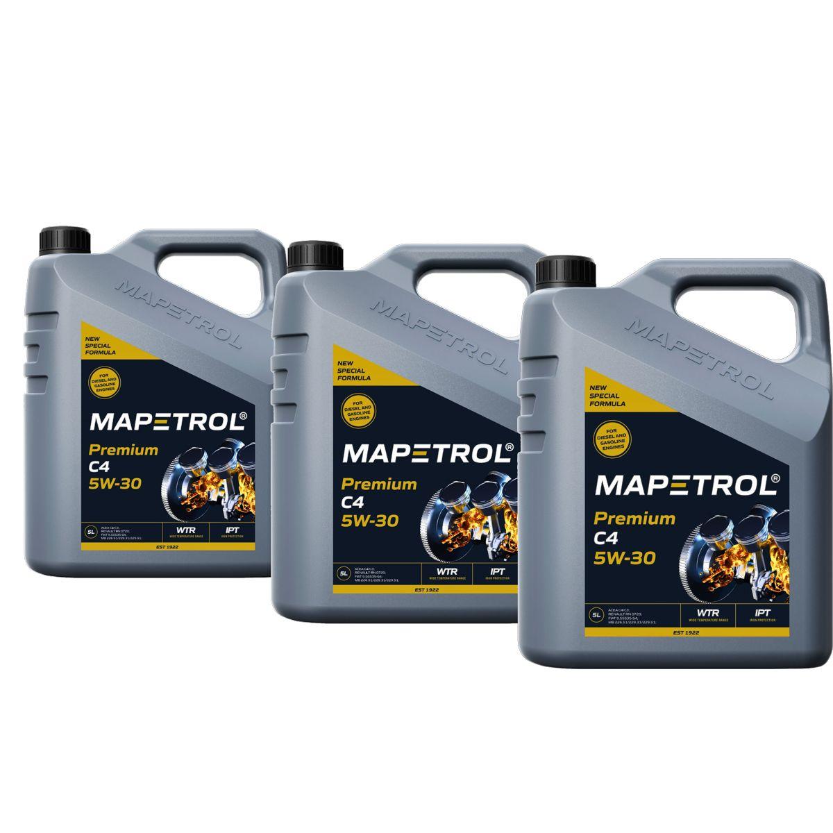 Mapetrol Premium C4 5W-30 3x5 Liter