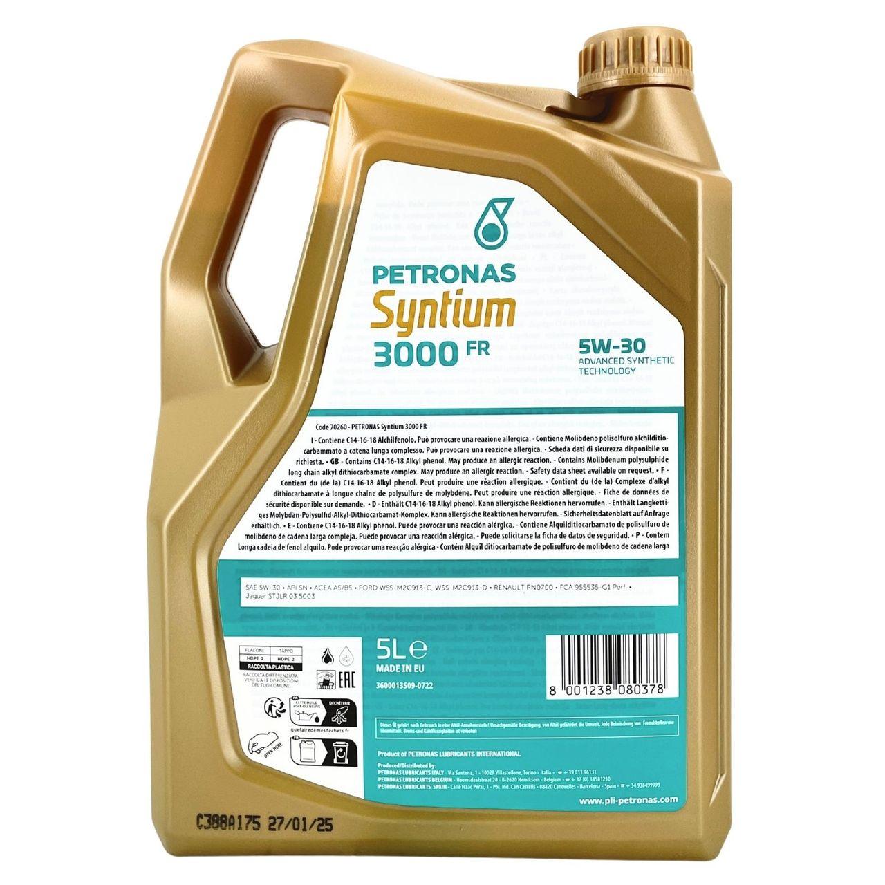 Petronas Syntium Prime FR 5W-30 5 Liter
