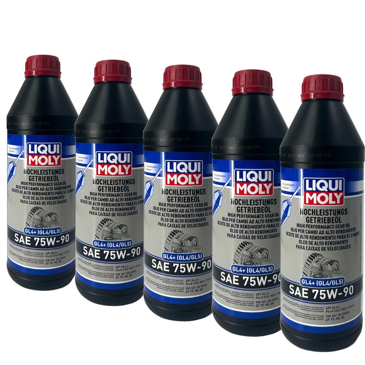 Liqui Moly Hochleistungs-Getriebeöl (GL4+) SAE 75W-90 5x1 Liter