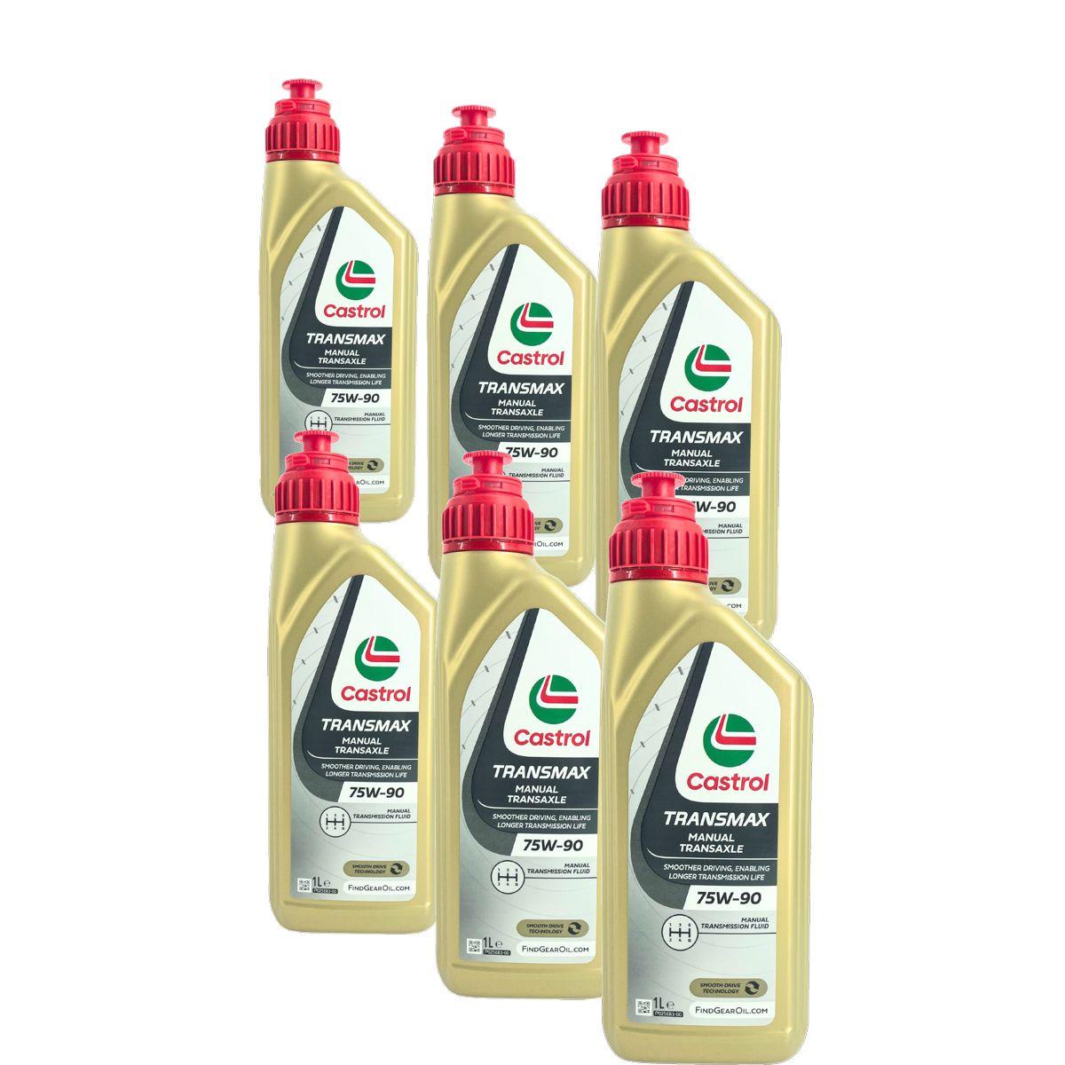 Castrol Transmax Manual Transaxle 75W-90 6x1 Liter