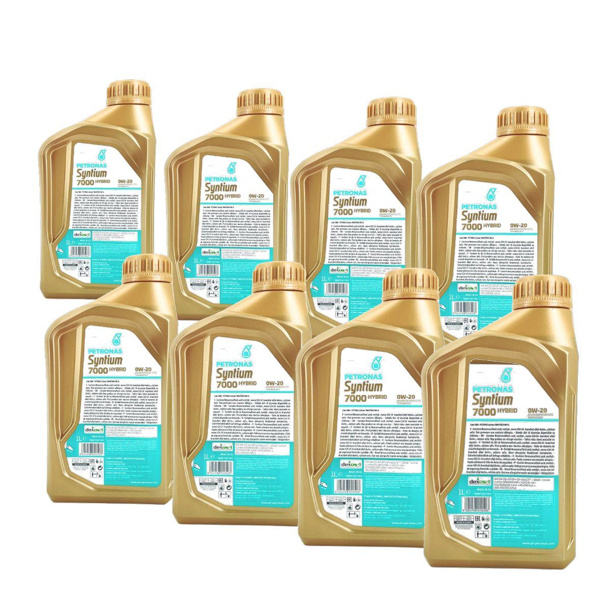 Petronas Syntium 7000 Hybrid 0W-20 SP 8x1 Liter