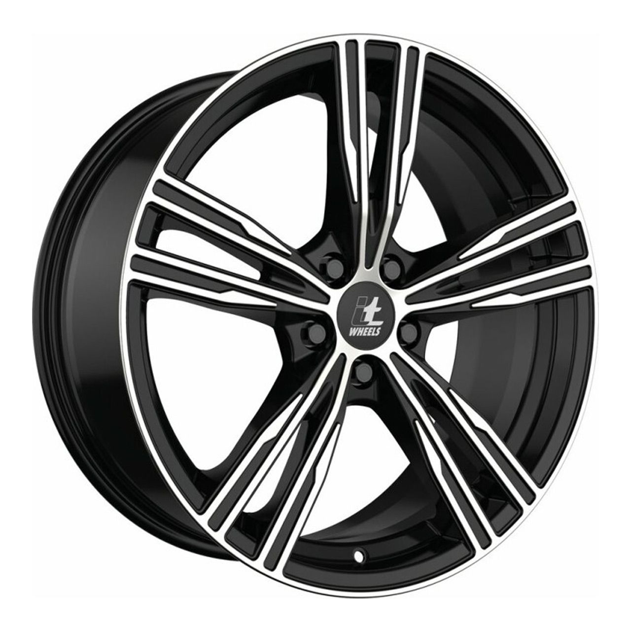 ITWHEELS AMOS glanzschwarz poliert 8.0Jx18 5x114.3 ET40