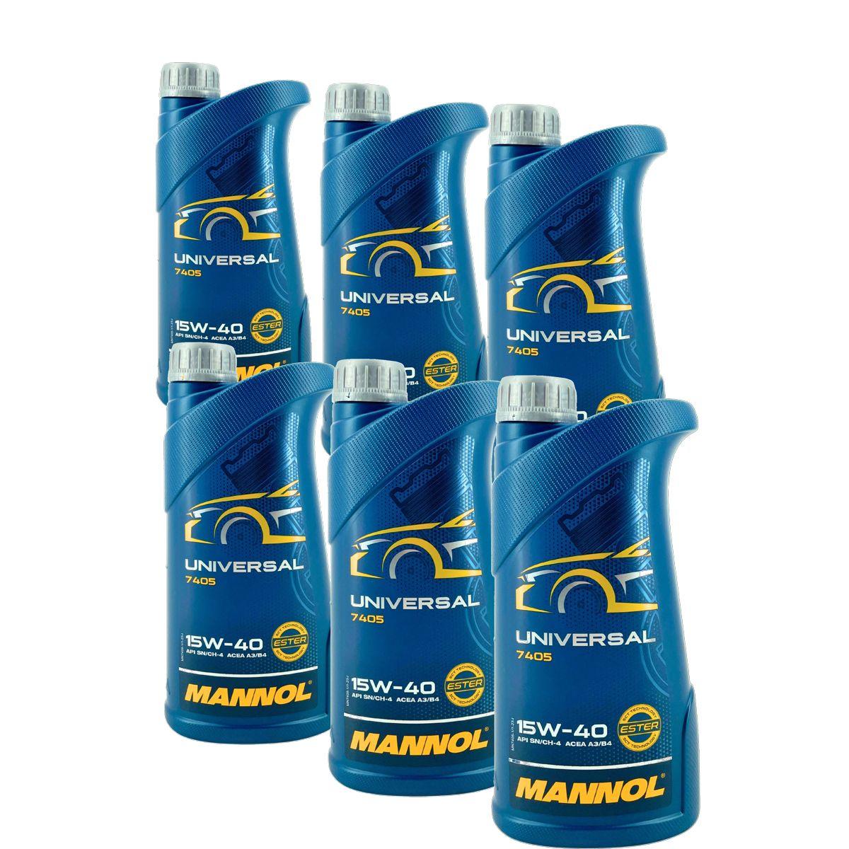 Mannol Universal 15W-40 6x1 Liter