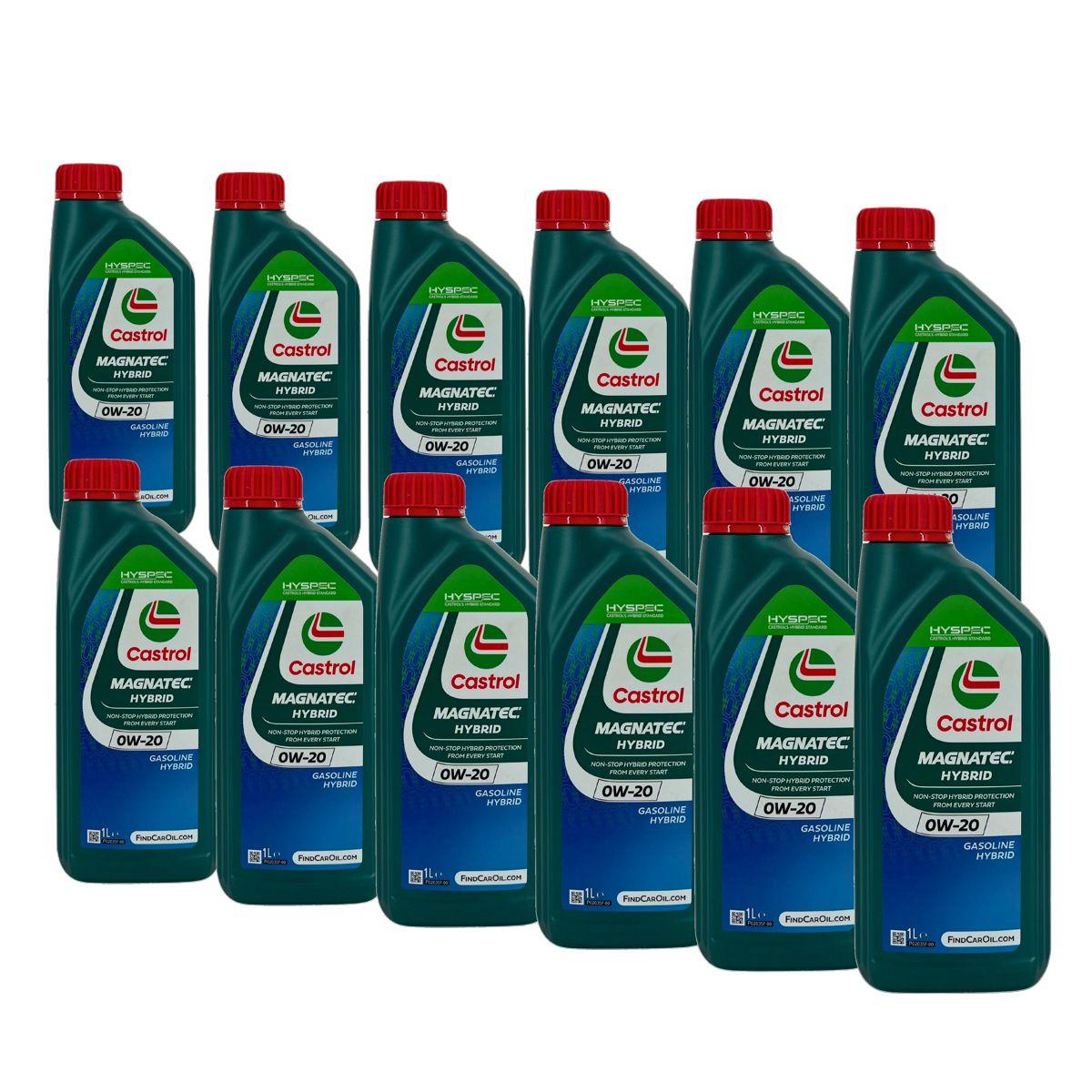 Castrol Magnatec Hybrid 0W-20 12x1 Liter