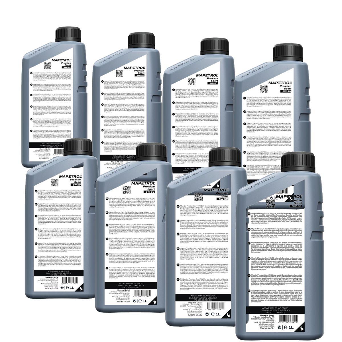 Mapetrol Premium Sport 5W-50 8x1 Liter