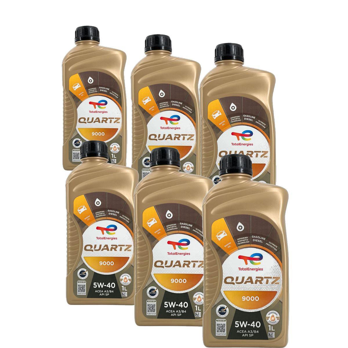 Total Quartz 9000 5W-40 6x1 Liter