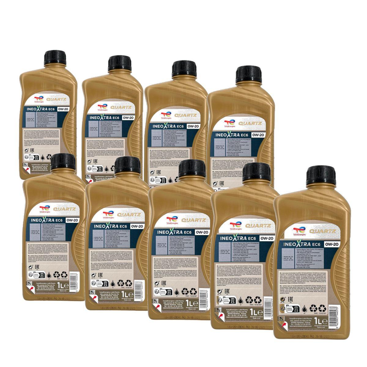 Total Quartz Ineo Xtra EC6 0W-20 9x1 Liter