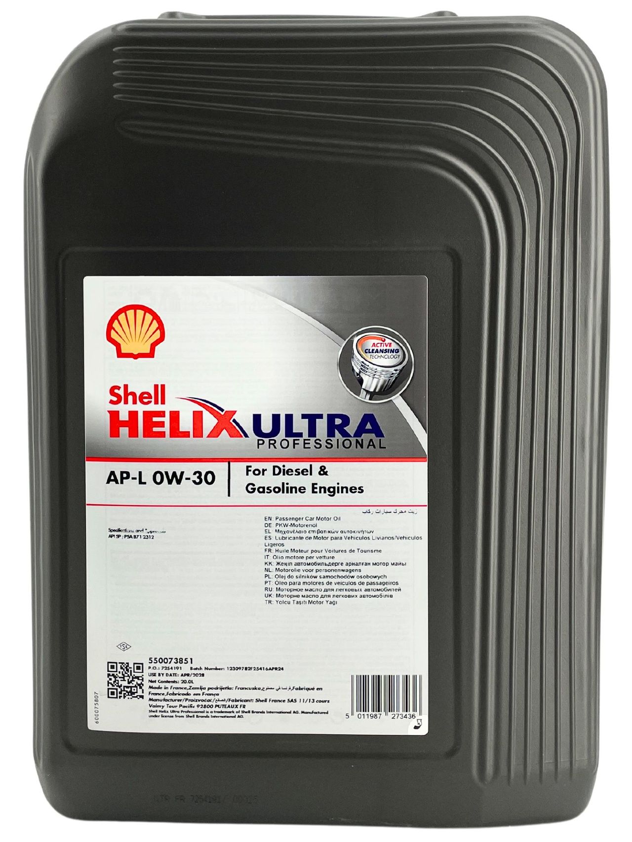 Shell Helix Ultra Professional AP-L 0W-30 20 Liter