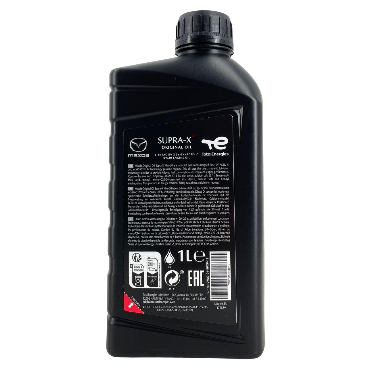 Mazda Original Oil SUPRA X+ 0W-20 1 Liter