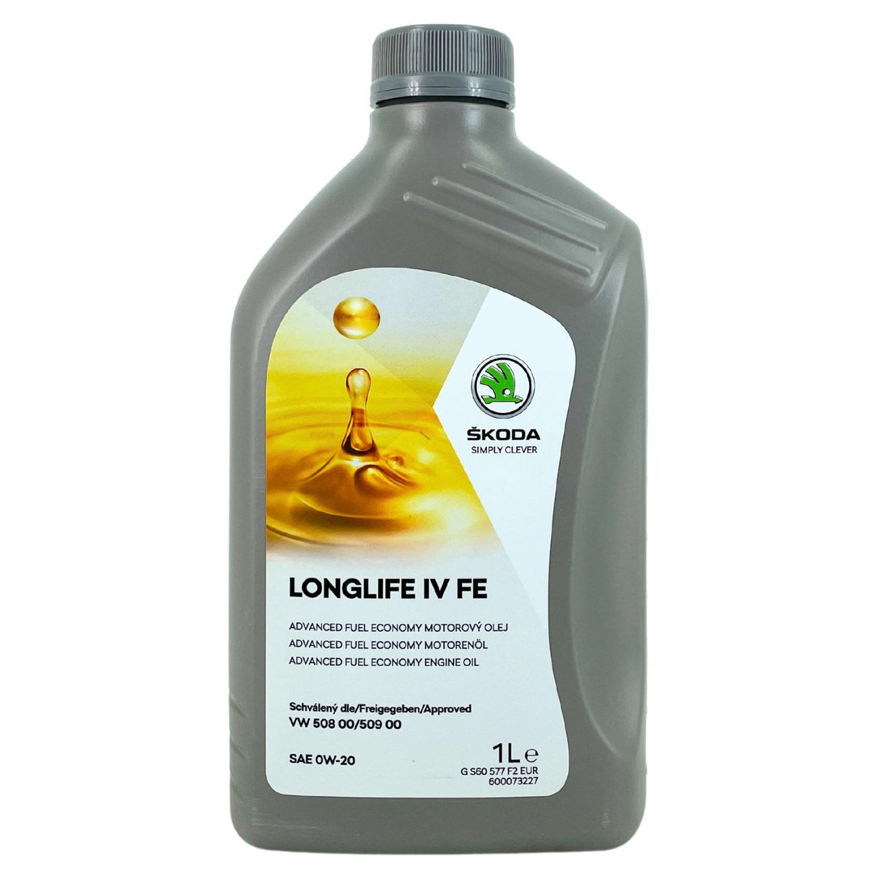 Original Skoda LongLife IV/4 FE SAE 0W-20 508.00 / 509.00 1 Liter