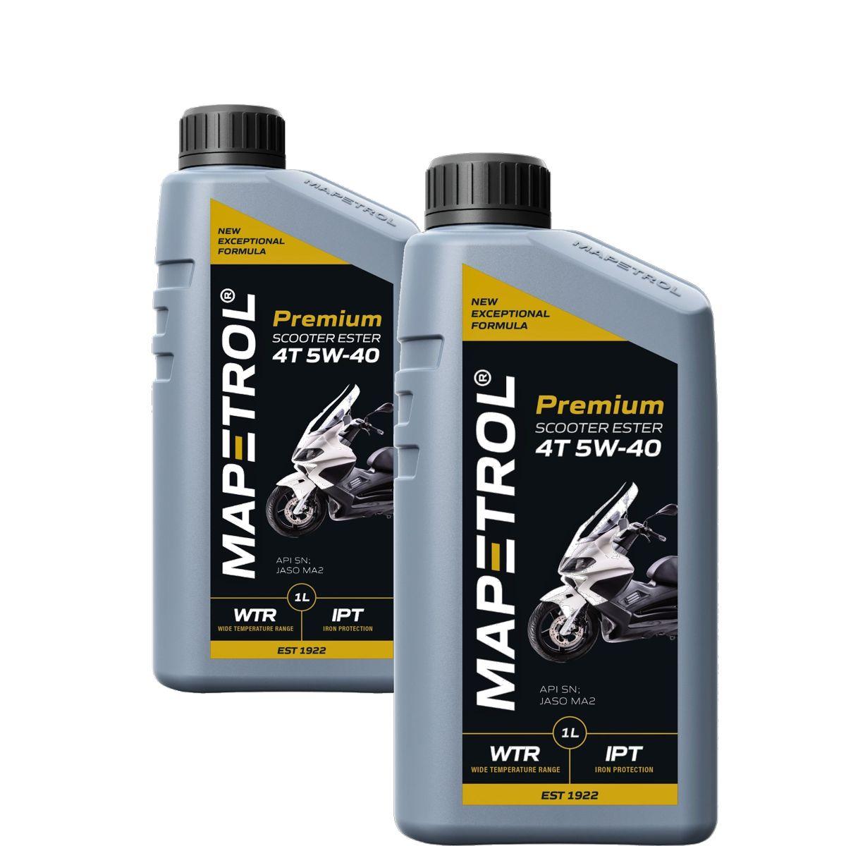 Mapetrol Premium Scooter Ester 4T 5W-40 2x1 Liter