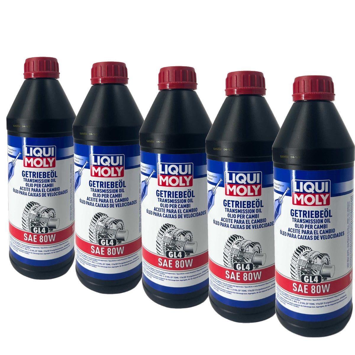 Liqui Moly Getriebeöl (GL4) SAE 80W 5x1 Liter