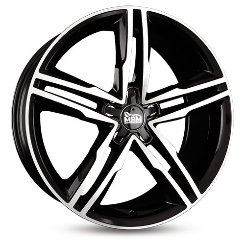 MAM WHEELS MAM A1 black front polished 8.0Jx19 5x112 ET30
