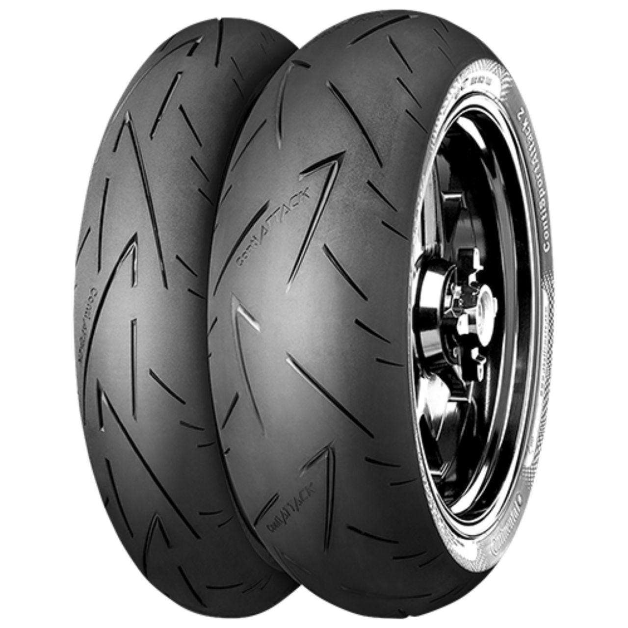 CONTINENTAL 120/70 ZR 17 M/C TL (58W) CONTISPORTATTACK 2 K