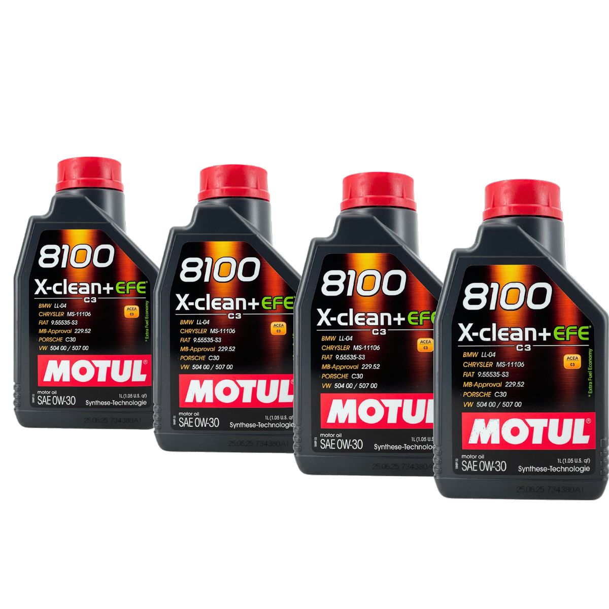 Motul 8100 X-Clean + EFE 0W-30 4x1 Liter