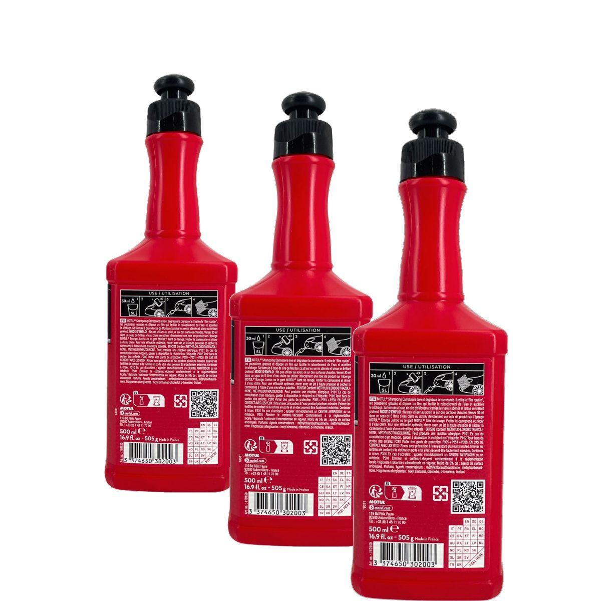 Motul Car Care Car Body Shampoo Auto Shampoo 3x500 ML